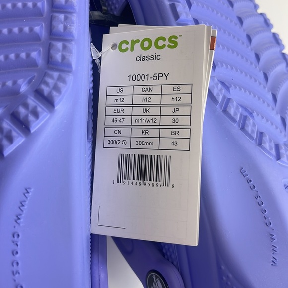 CROCS - classic digital violet numerique with tags - Picture 4 of 6